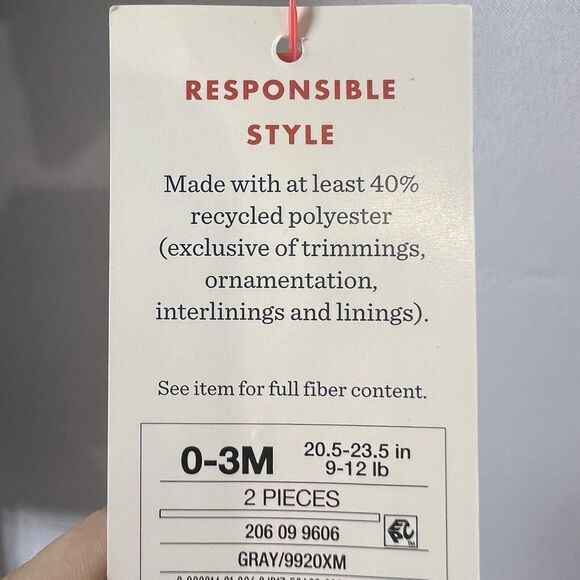 Infant Gray Spider Halloween Sweatshirt & Pants Set Itsy Bitsy Spider Size 0-3M - Picture 5 of 5